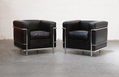 MDF ITALIA 2 LC2 in pelle nera