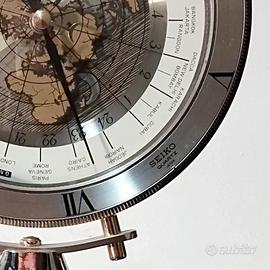 Seiko World Time Globe Clock Orologio da tavolo