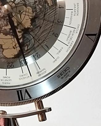 Seiko World Time Globe Clock Orologio da tavolo