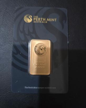 lingotto in oro The Perth Mint 20gr oro 24 ct