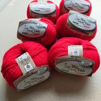 6+6 gomitoli nuovi pura lana vergine merino,