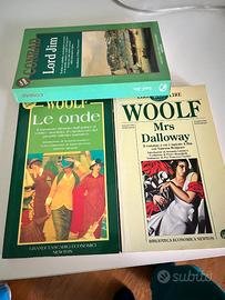 libri di Virginia Woolf e Joseph Conrad