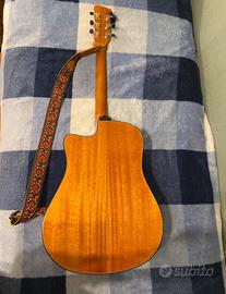 Chitarra Acustica Oqan 100SBCE + BORSA + SUPPORTO