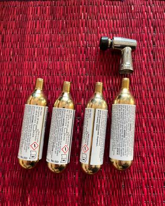 Cartuccia CO2 per Gonfiaggio Gomme Bicicletta