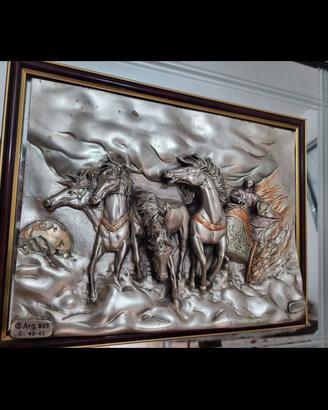  quadro fatto in argento 