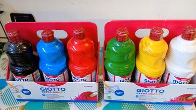 6 bottiglie Tempera pronta Giotto
