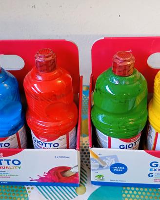 6 bottiglie Tempera pronta Giotto