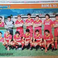 Poster Roma 1985/86+Laudrup (Juve) Intrepido Sport