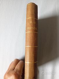 libro antico De la proprieté di Thiers 