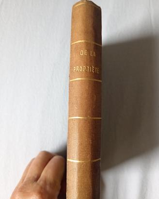 libro antico De la proprieté di Thiers 