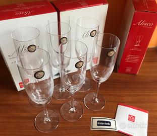 6 flute cristallo - bicchieri 19cc RCR Aliseo