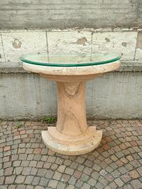 Consolle in travertino design vintage