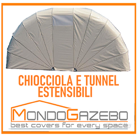 Copertura auto gazebo auto box chiocciola o tunnel