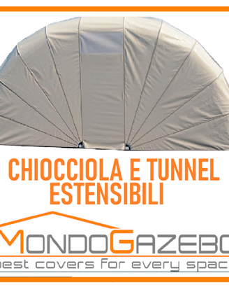 Copertura auto gazebo auto box chiocciola o tunnel