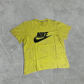 T-Shirt Nike Speckled Print Gialla