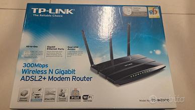 Modem Router TPLink W8970 ADSL2+ Wireless N300Mbps