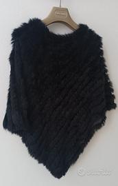 Mantella pelliccia nera