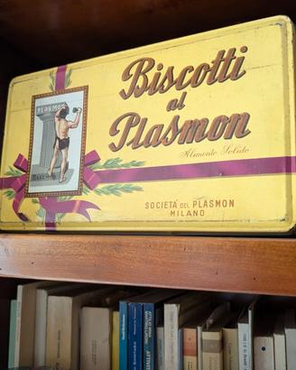 Scatola latta Plasmon vintage da collezione