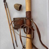 Faretra Antica Masai Kenya con 2 frecce