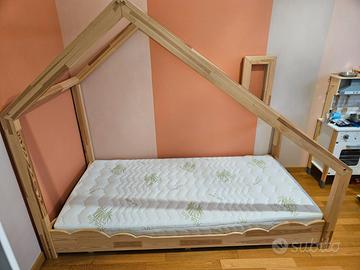 LETTO MONTESSORIANO + MATERASSO ANALLERGICO
