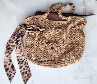 Un'incantevole borsa estiva in maglia ,Boho chic