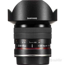 Grandangolo Samyang 14 mm f 2.8 wide angle x Canon