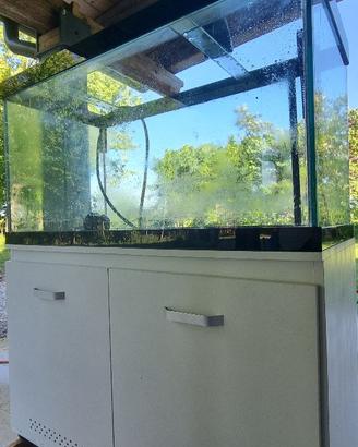 Acquario 400 litri artigianale con luce e sump
