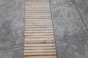 Tappetino con listelli in legno come da foto