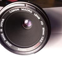 OBIETTIVO MACRO CANON FD 50mm f3.5