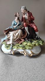 Scultura Capodimonte , porcellana Tiche' , Tosca 