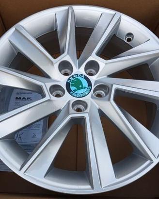 Cerchi in lega 16 pollici originali SKODA FABIA