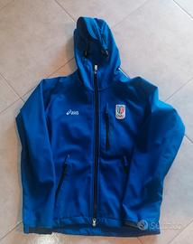 giacca Asics con capouccio