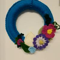 ghirlanda pasquale realizzata a mano