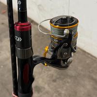 Canna spinning daiwa ninja 10-30 g + mulinello