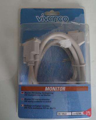 Prolunga analogica DVI per monitor spina DVI
