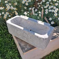 fontana acquasantiera vaso marmo bardiglio bedonia