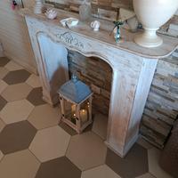  caminetto in legno  misura 125 x 100 