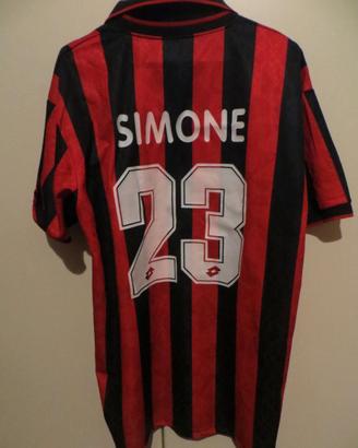 maglia calcio vintage A.C.Milan 95/96 Simone 23