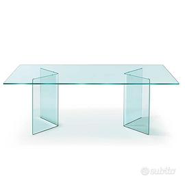 Tavolo in cristallo FIAM mod. Corner
