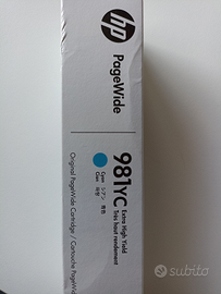 Cartuccia colore Ciano HP 981yc nuova