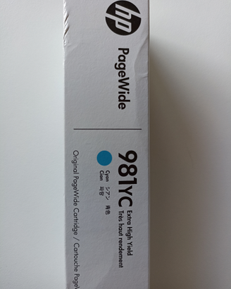 Cartuccia colore Ciano HP 981yc nuova