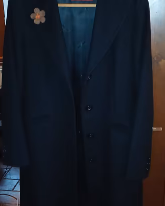 Cappotto Nero Max Mara Studio 100% Lana Vergine 