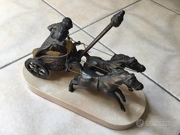 Biga romana in bronzo