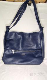borsa coveri collection in similpelle blu