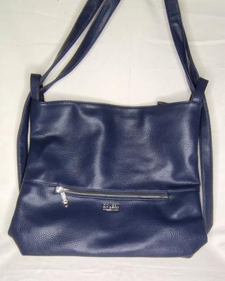 borsa coveri collection in similpelle blu