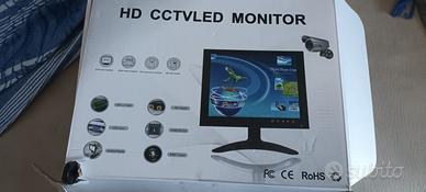 MONITOR 10 POLLICI HDMI BNC VGA STRUTTURA IN METAL