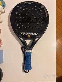 Racchetta da padel siux tsunami all black carbon