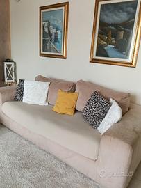  due divani beige 2/3 posti 