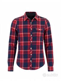 Camicia Donna Tommy Hilfiger Rossa Blu Quadri M