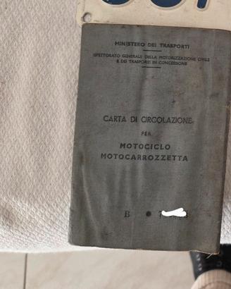 Libretto Originale Vespa epoca modello VNB6T 